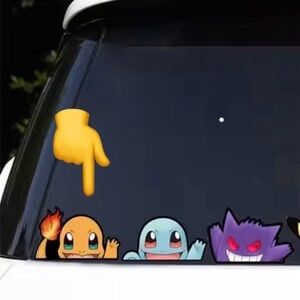Pokemon Charmander Peeking Decal Vinyl Window Car Detail Wall Decor Anime